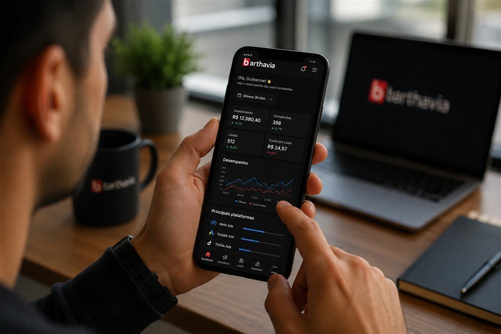 Acompanhe tudo em tempo real com o App Barthavia