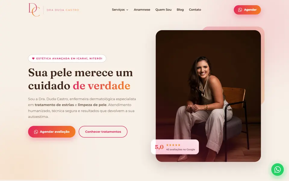 Site Dra. Duda Castro