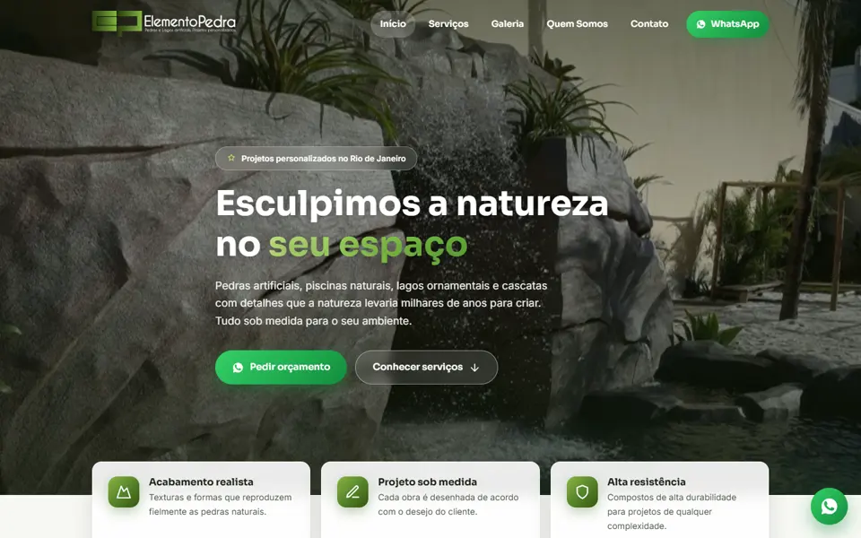 Site Elemento Pedra