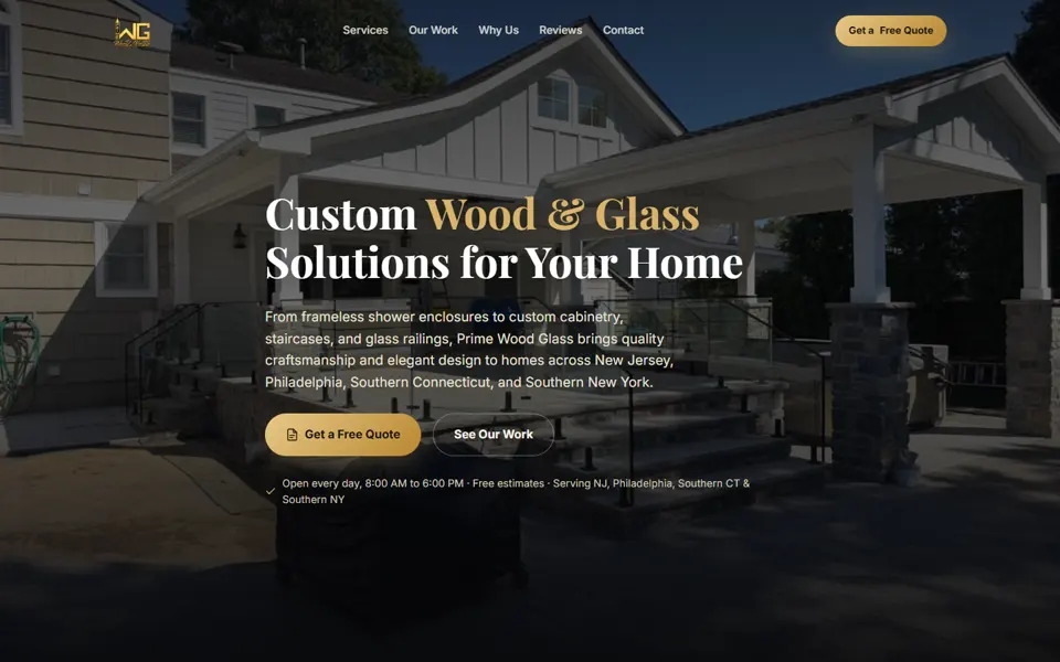 Site Prime Wood Glass